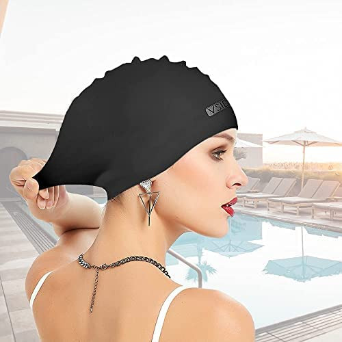 2 Gorros De Natación Extragrandes De Silicona, Gorro De Nata