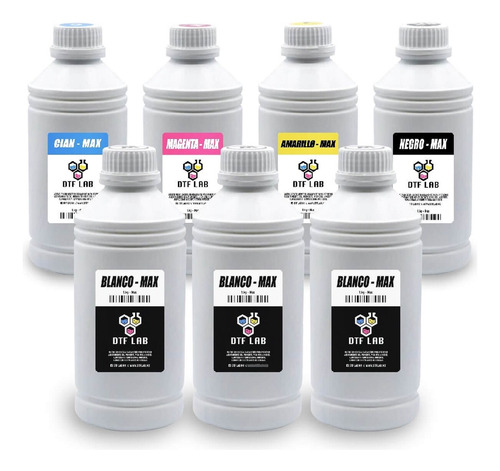 Kit Tintas Dtf Plotter (1 Litro/cu)