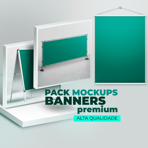 Pack Mockups Premium Banners E Faixas