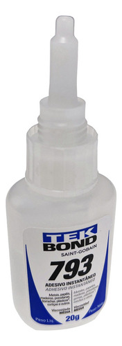 Kit de 4 adhesivos instantáneos Tekbond 793 Metals, madera y plástico