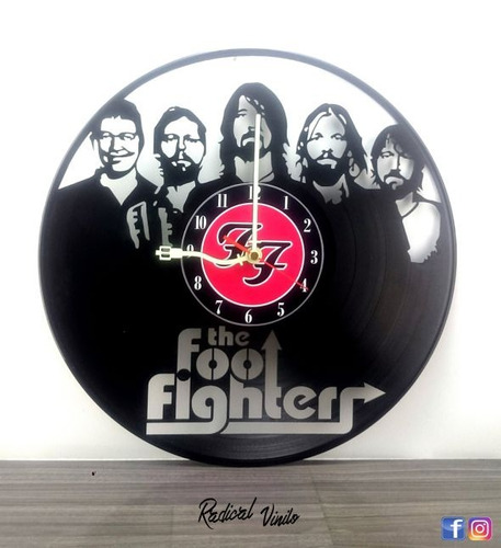 Reloj De Vinilo Foo Fighters Dave Grohl Regalos Decoracion 