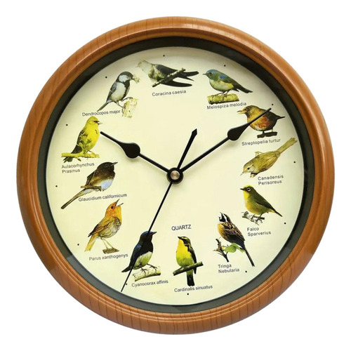 Reloj De Pared Con Diseño De Pájaro Cantor, Reloj De Pared