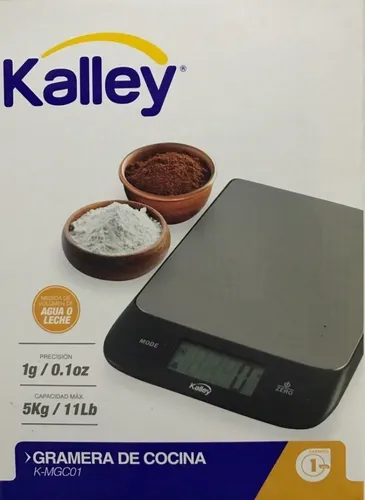 Gramera Báscula Kalley 5 Kilos K-mgc01 Digital Gramos Onzas