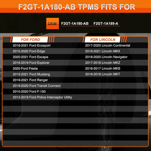 Sensor Monitoramento Pressão Tpms Pneus P/ Ecosport 16 A 19