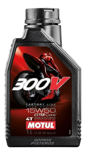 Aceite 300v 4t Ester Core Sintetico Motul Racing 1l 15w50
