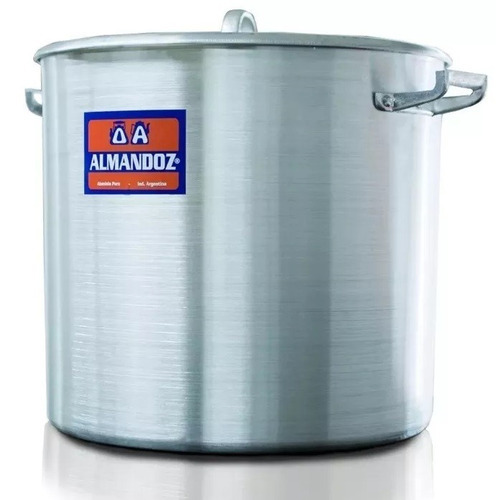 Olla Gastronomica Aluminio Nº 36 - 36 L Almandoz / Mayorista Color Plateado