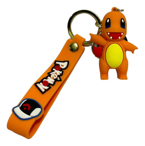 Llavero Charmander De Goma Pokemón Rojo Fuego Regalo Ideal