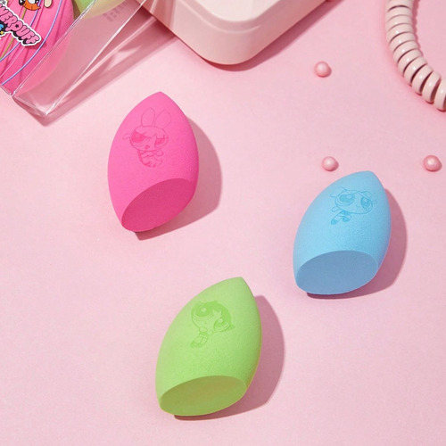 Kit 3 Esponjas Maquiagem Meninas Super Poderosas Licenciado