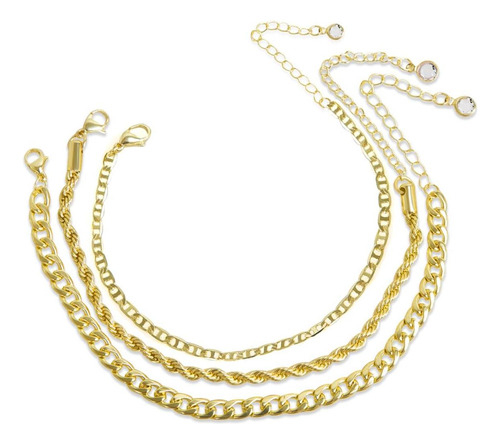 Yysuniee Tobillera De Color Dorado Para Mujer, Tobilleras Ap