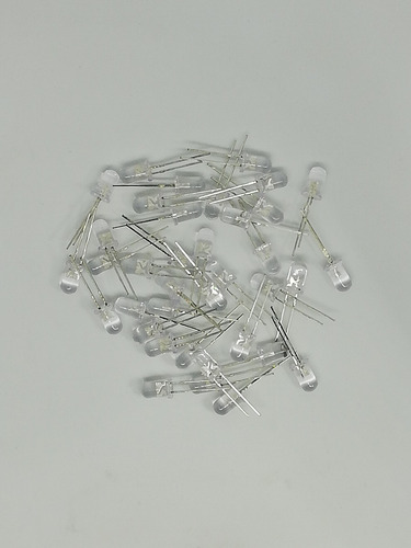 Imagen 6 de 7 de Pack 1000 Led 5mm Alta Luminosidad Color Rojo Alto Brillo