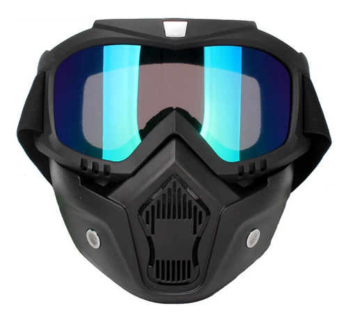 Máscara De Moto Goggles Face, Protector Facial Para Motocros