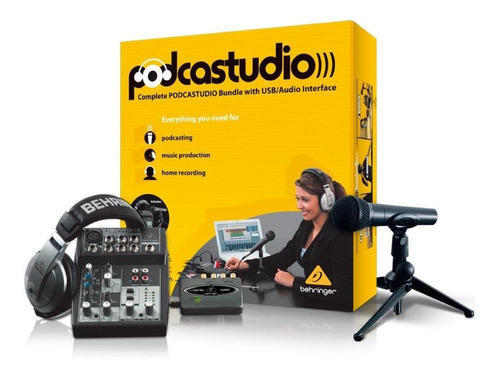 Kit Estudio Behringer Podcastudio 2 Usb