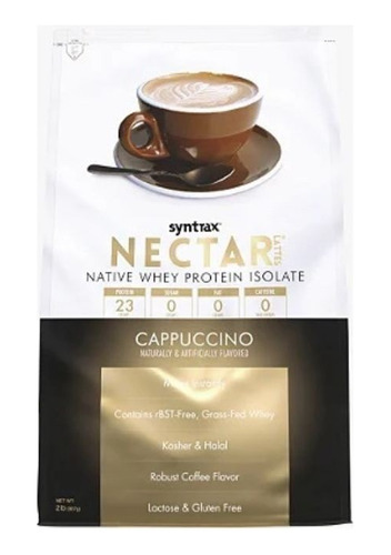 Nectar Lattes Whey Protein Isolado 907g - Syntrax Sabor Cappuccino