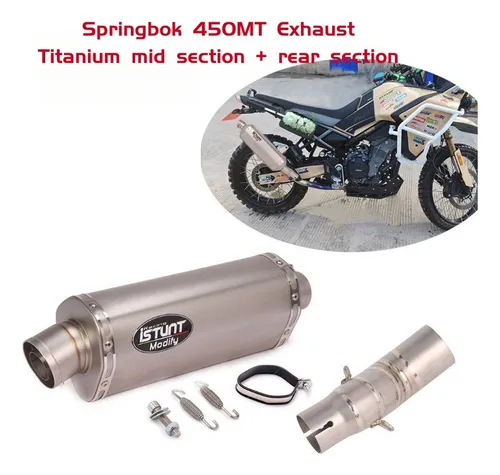Silenciador De Escape Moto Para Cfmoto 450mt Titanium Alloy