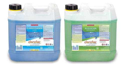 Clarificador 10l + Alguicida Mantenimiento Clorotec 10l Mm