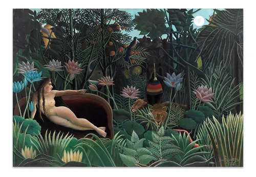comprar Cuadro Canvas Fine Art El Sueño Henri Rousseau 48x70 M Y C