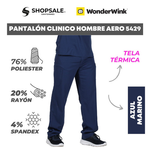 Pantalón Clínico Hombre Wonder Wink Aero 5429