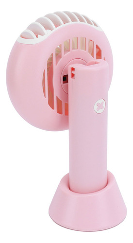 Ventilador Portátil Rosa Con Cuello Usb, Mini Escritorio Ple