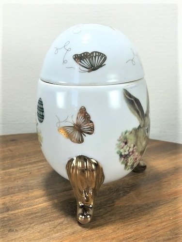 Imagem 5 de 8 de Ovo Bomboniere Porcelana Ourocoelho Pascoa