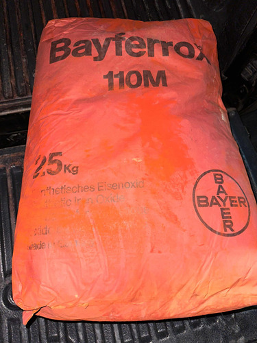 Óxido Hierro Pigmento Marca Bayer Rojo Modelo 110m Bayferrox