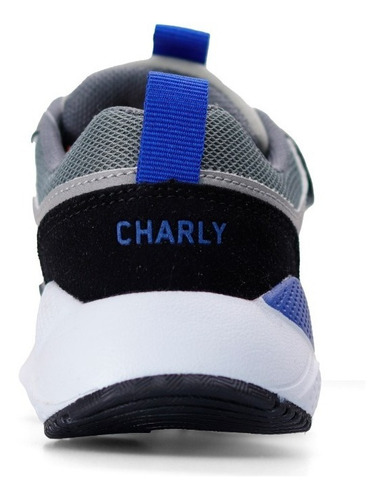Imagen 6 de 7 de Tenis Niño Charly 1069913 Gris 15-21 Gnv®