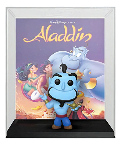 ¡Funko Pop! Portada de VHS: Disney - Aladdin, Genius con lámpara (s)
