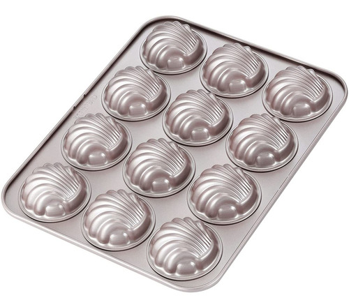 Madeleine Torta Molde Pan 12 Cavidad Antiadherente Para...