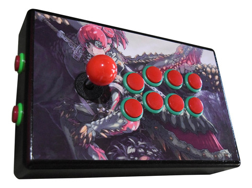 Joystick Arcade Fightstick Personalizado - Modelo Bicolor