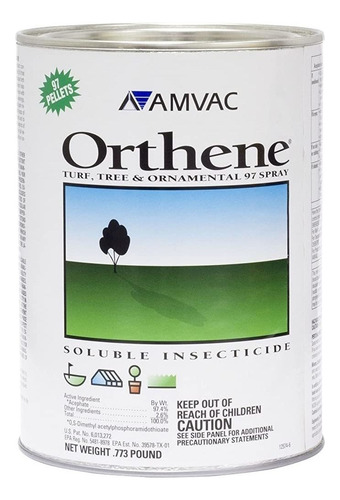 Orthene 97,4% Acephate 0.773 Libras Insecticida Sistémico .