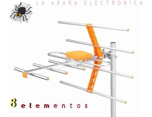 Antena Aerea 8 Elementos Hdtv Ideal Pára La Ciudad