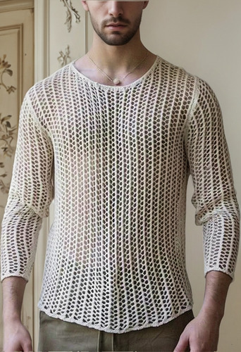 Lw Trendy Summer Tops Playera Transparente Fibra Poliést