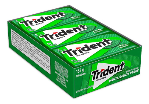 Trident Menta Com 21 Unidades 8g