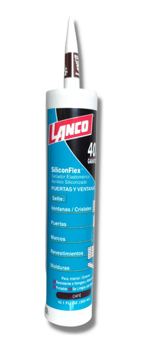 Silicona Sellador Acrilico Siliconflex Lanco 300ml