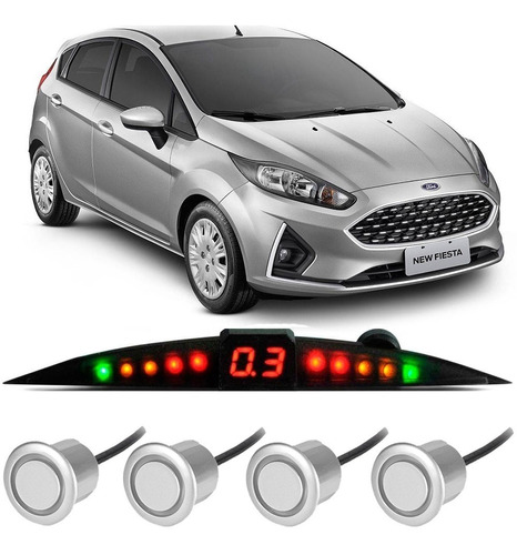Sensor De Estacionamento Ré Visor Slim Ford Fiesta Todos