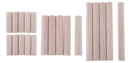 20 Piezas De De Balsa De 15 Mm Sin Terminar, Palos , Varilla