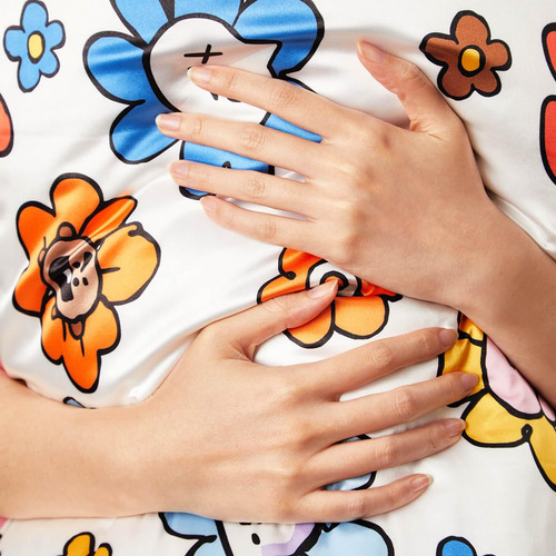 Funda De Almohada Kitsch X Bt21 Shooky Satin Para Hair & Ski