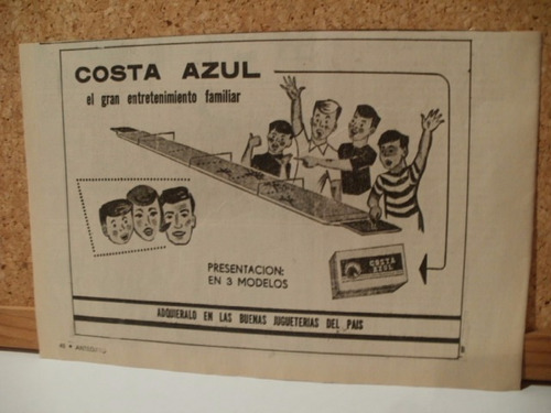 Recorte Clipping Publicidad Juguet Costa Azul 1970 Caballito