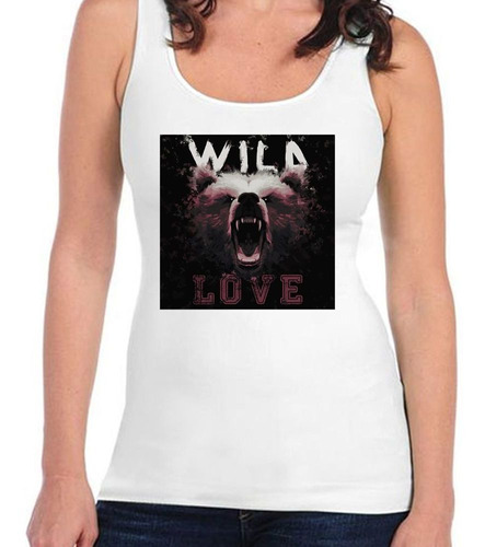 Musculosa Wild Love Bear Angry