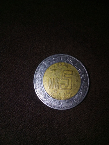 Moneda De 5 Nuevos Pesos 1992 Usada