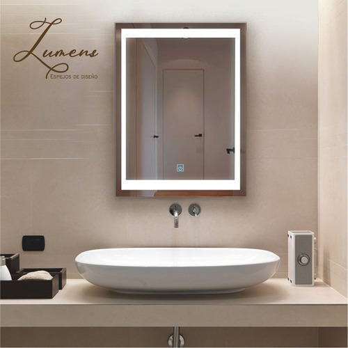 Espejo Luz Led Touch/táctil Baño Retro Iluminado -40x55cm 