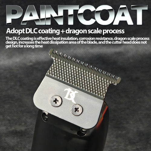 Combo Brdclip Clipper Y Trimmer Profesional Barberia Negro