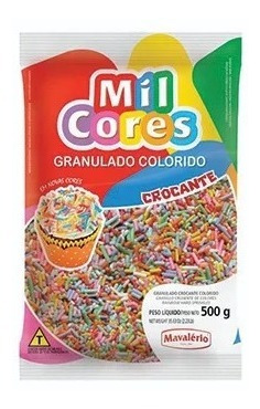 X2 Sprinkles Granulado Lluvia Palito 500g Colorido Mavalerio