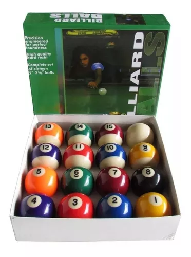 Jogo De Bolas De Sinuca Faixadas De 50mm Billiard