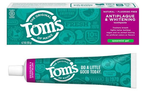 Tom's Of Maine Pasta Dental Sin Fluor Blanquea Antiplaca Sb2