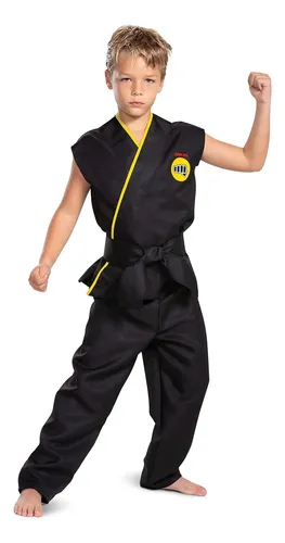 Disfraz De Karateca Cobra Kai Infantil Talla 10 Años – Chaleco, Pantalón, Cinturón Y Cinta Para La Cabeza