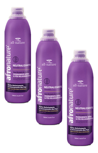 Neutralizante Capilar Afro Nature 500ml  All Nature 3 Und