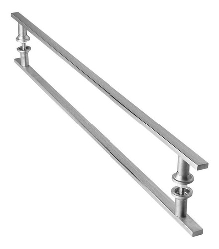 Puxador Aço Inox Escovado Para Porta De Vidro 160 Cm M.s