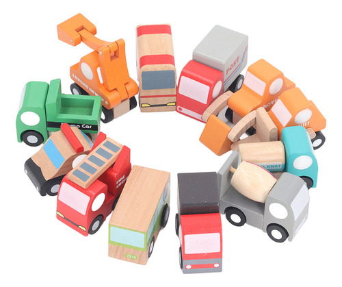 Juego De Juguetes Para Coches De Madera, Bonito Y Divertido