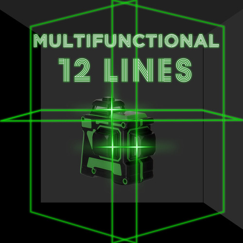 Q Herramienta De Nivel Láser Multifuncional 3d 12 Líneas