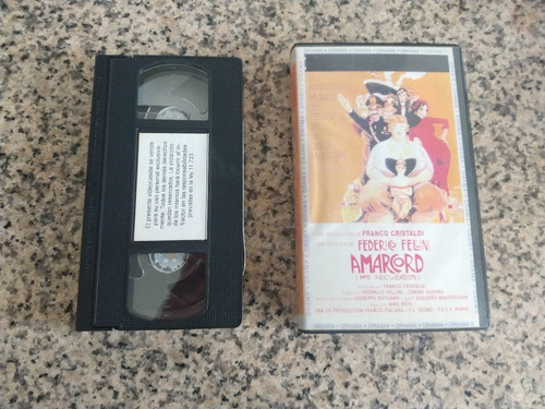 Amarcord En Vhs - Super Oferta!!! - Impecable!!